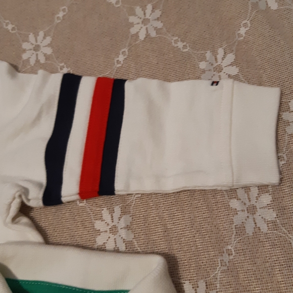 Boys Tommy Hilfiger Shirt, Long Sleeves, Red, White,Dark Blue, Gray, Size 18M - Picture 6 of 15